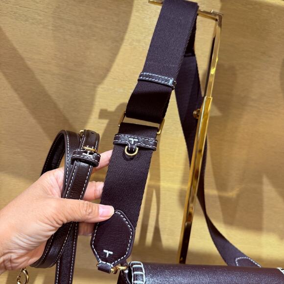 Tory Burch Thea Flap Crossbody 170061 Cedar $675 - Picture 2 of 10